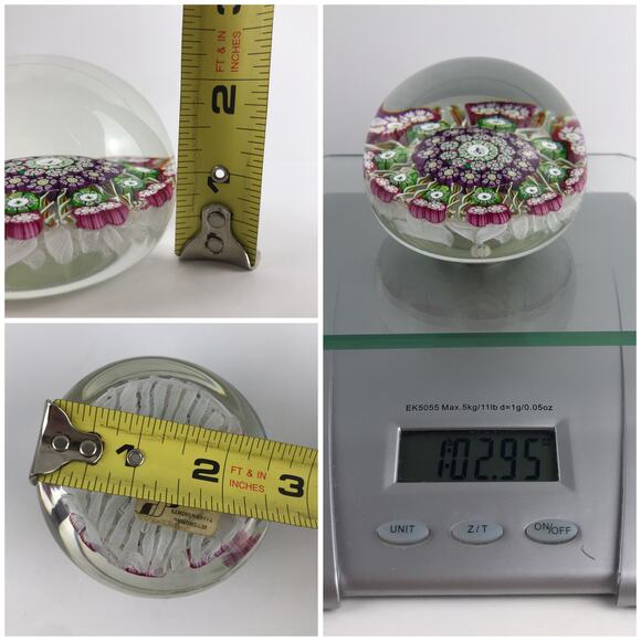 Perthshire 1979 Skier Pine Tree Picture Cane Millefiori Twist PP27? Paperweight - Picture 7 of 16